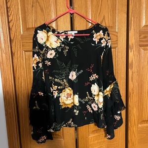 Moa moa floral shirt size large